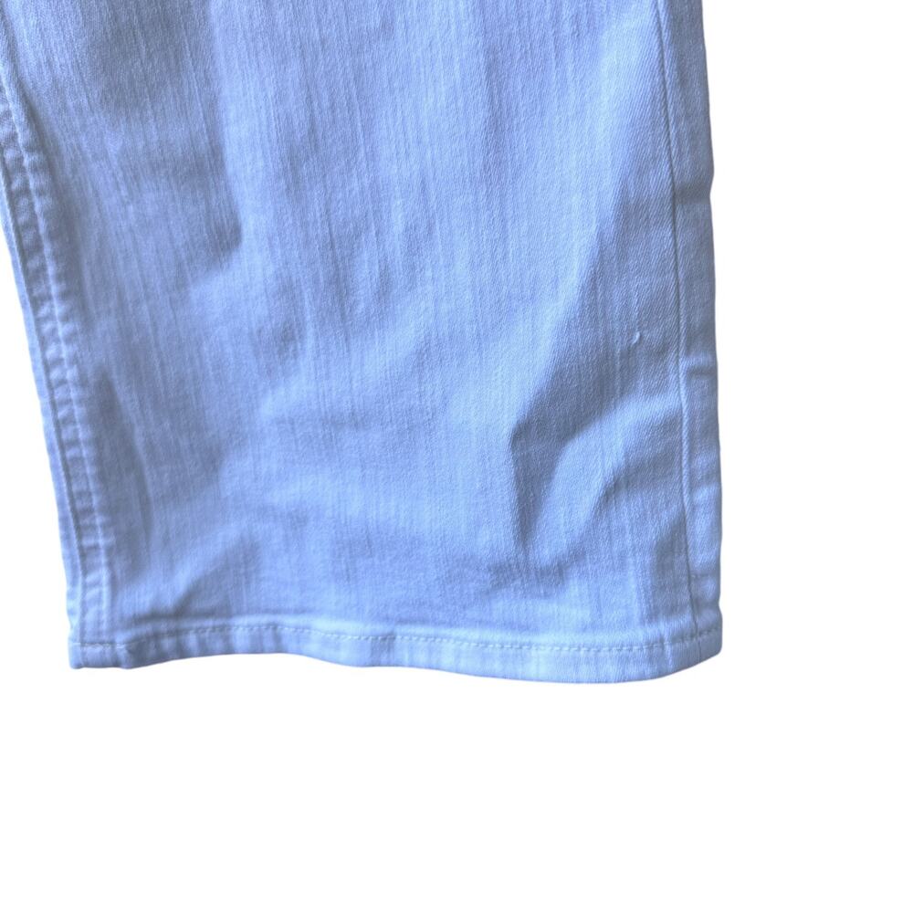 j.crew factory flare crop jeans signature stretch white denim bx545 women p31 - Picture 4 of 10